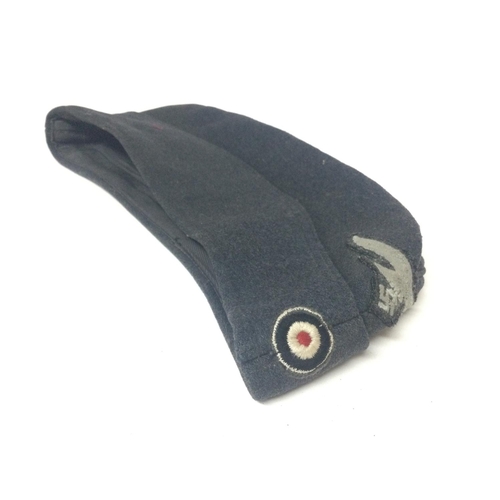 2196 - WW2 German Luftwaffe Enlisted Mans/CO's Side Cap. The cap with embroidered roundel and Luftwaffe Eag... 