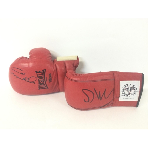 2473 - A collection of boxing memorabilia including A framed montage of champion boxers signed autographs, ... 