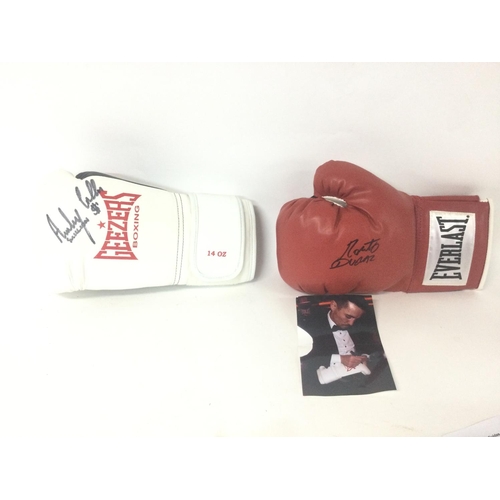 2473 - A collection of boxing memorabilia including A framed montage of champion boxers signed autographs, ... 