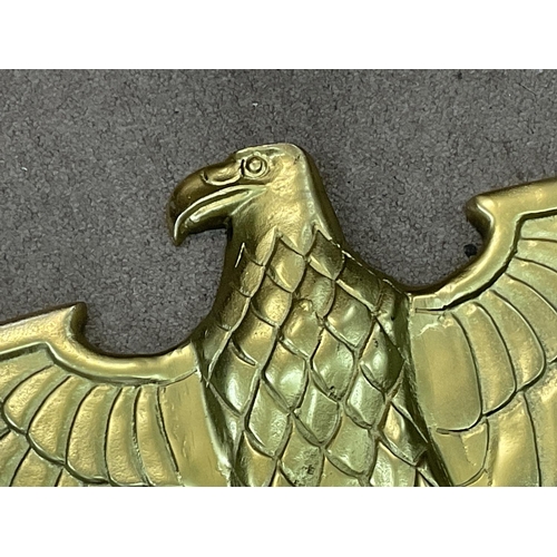 2477 - Golden eagle retrospective sign, approximately 102cm long. Postage cat d