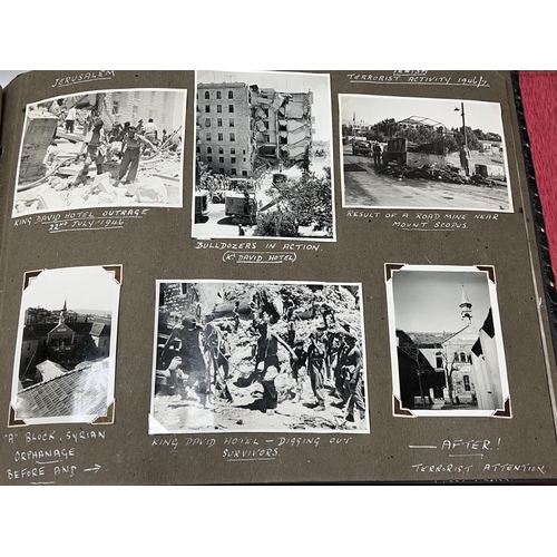 2480 - A varied collection of personal travel and military service photos and postcards, including a small ... 