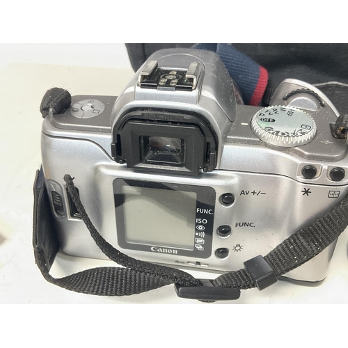 2489 - Canon EOS 300V camera cased with accessories , postage cat C