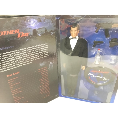 97 - 3 X Boxed Sideshow Toys James Bond Figures including Sean Connery. Joseph Wiseman and Pierce Brosnan... 