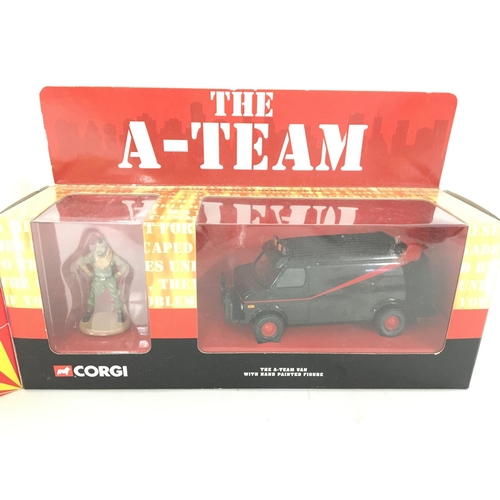 100 - A Boxed Corgi Chitty Chitty Bang Bang (2002) and a A-Team Van with Mr T Figure.