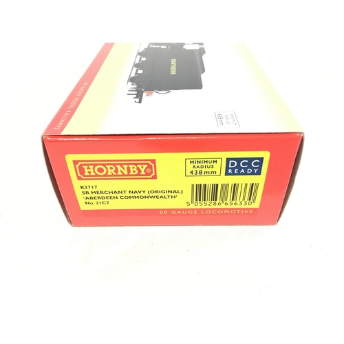 1016 - A Boxed Hornby 00 Gauge SR Merchant Navy Aberdeen Commonwealth #R3717. DCC Ready.