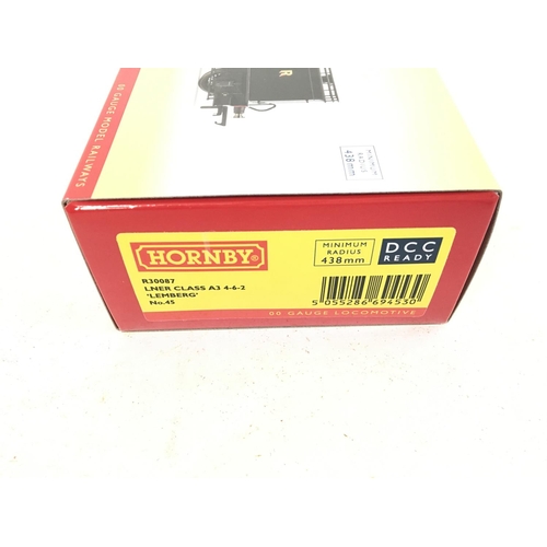 1019 - A Boxed a Hornby 00 Gauge LNER Class A3 4-6-2 Lemberg NO.45. #R30087. DCC Ready.