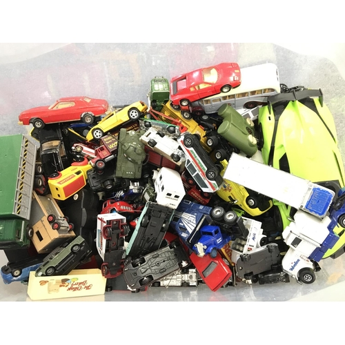 1050 - A Box Containing Mostly Playworn Diecast. No Reserve.