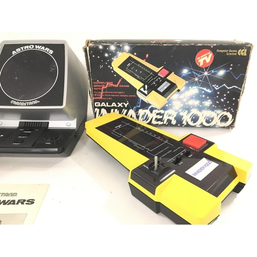 106 - A Boxed Grandstand Astro Wars with Transformer and a Boxed Galaxy Invader 1000. (2)