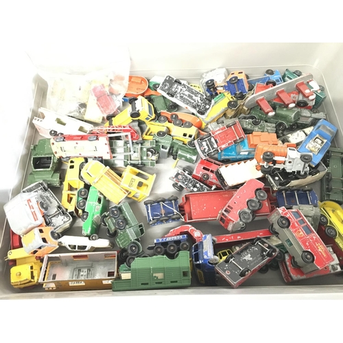 1064 - A Collection of Playworn Diecast Including Husky. Matchbox. Etc. No Reserve.