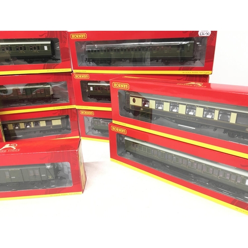 1087 - A Collection of Boxed 00 Gauge Hornby Coaches.(2).