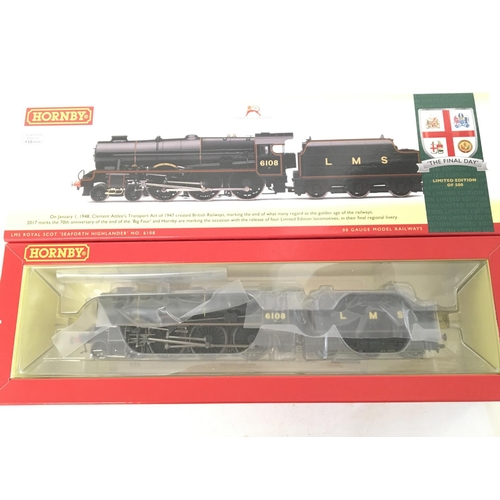 1091 - A Boxed 00 Gauge Hornby The Final Day Seaforth Highlander LMS Royal Scot Limited Edition.#R3517. DCC... 