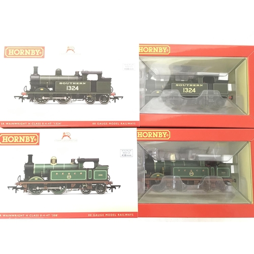 1134 - 2 X Boxed 00 Gauge Hornby Locomotives. A SECR Wainwright H Class # R3538 and a SR Wainwright H Class... 