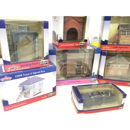 1151 - A Box Containing Boxed Bachmann 00 Gauge Buildings Etc.