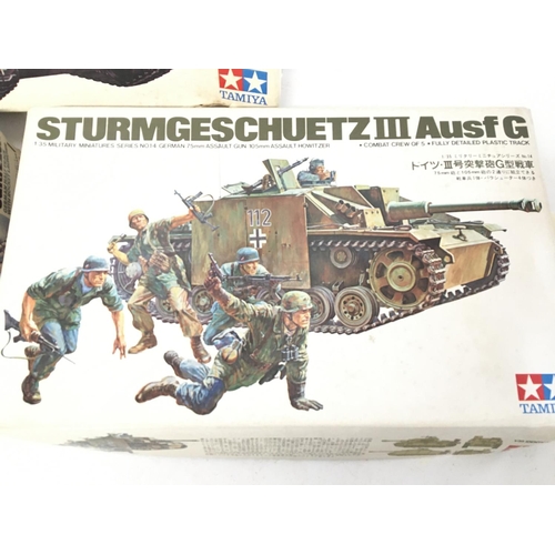 1154 - 3 Model Kits including a German Half Track. (3).