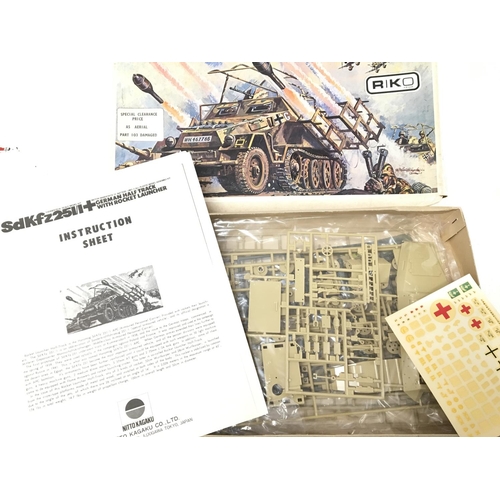 1154 - 3 Model Kits including a German Half Track. (3).