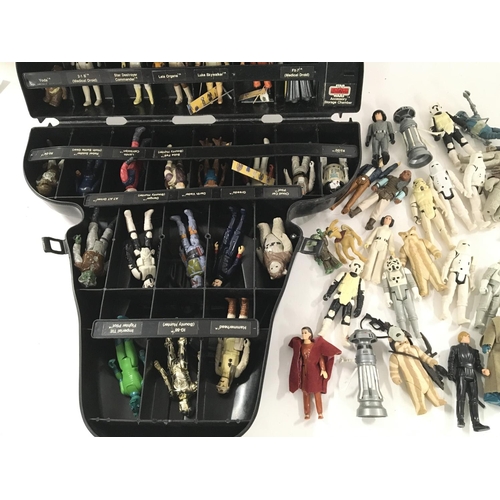 117 - A Vintage Darth Vader Collectors Case Including a Collection of Figures.