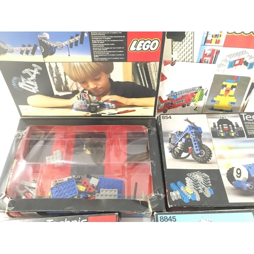 133 - A Collection of Lego Technics. Parts Missing/empty boxes.