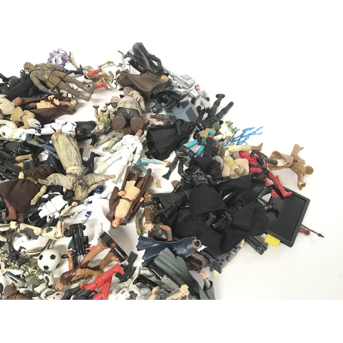 157 - Large collection of approximately 80 Star Wars figures.