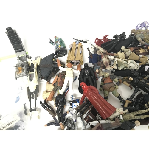 157 - Large collection of approximately 80 Star Wars figures.