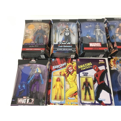 161 - Collection of 10 various marvel legend figures.