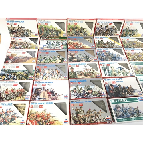 168 - Collection of 30 ESCI figures including WWII - Napoleonic - Vietnam - NATO etc.