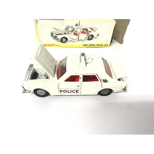 194 - A Boxed Dinky Toys Ford Zodiac Police Car #255.