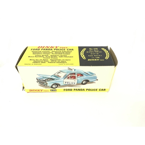 195 - A Boxed Dinky Ford Panda Police Car #270