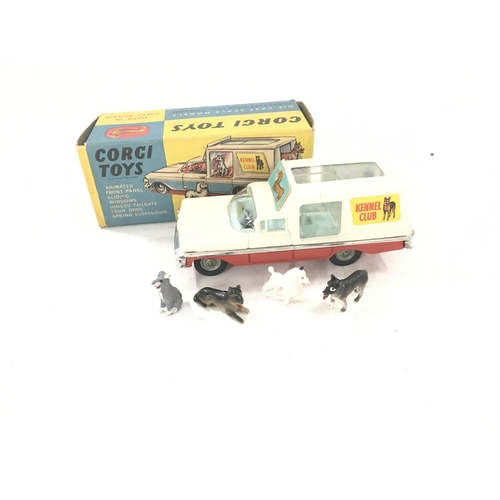 22 - A Boxed Corgi Kennel Service Wagon with Four Dogs #486.