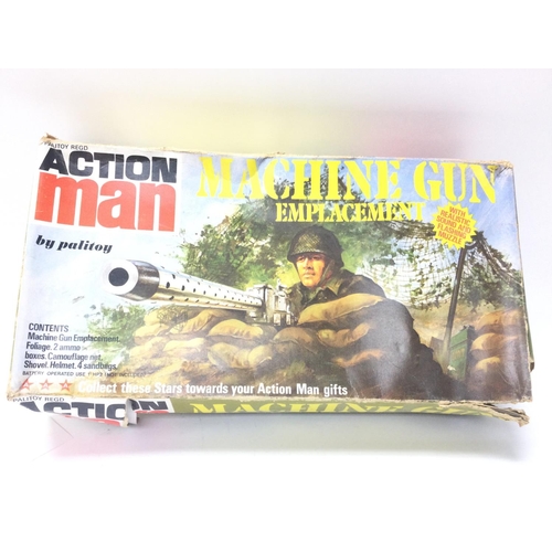 263 - A Boxed Vintage Action Man Machine Gun Emplacement.
