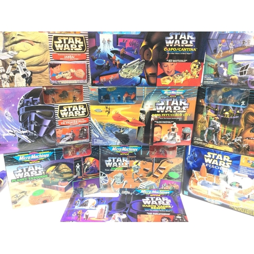 268 - 2 X Boxes Containing Boxed And Sealed Star Wars Micro Machines Playsets.(2)