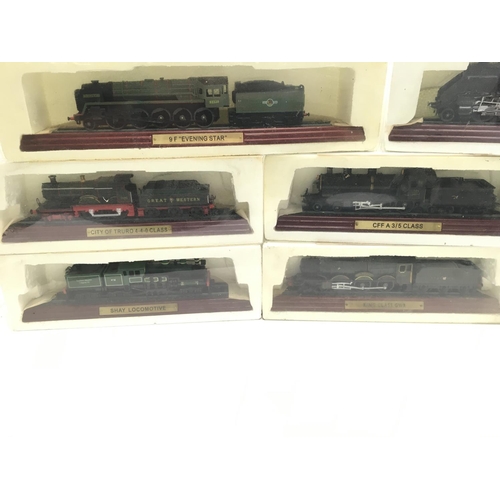 276 - A Box Containing a Collection of Atlas Model Locomotives.