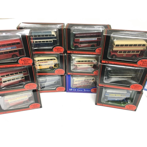 280 - A Box Containing a Collection of 24 Boxed Exclusive First Editions Buses.