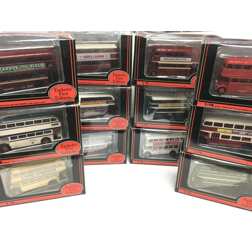 285 - A Box Containing A Collection of 24 Exclusive First Editions buses.