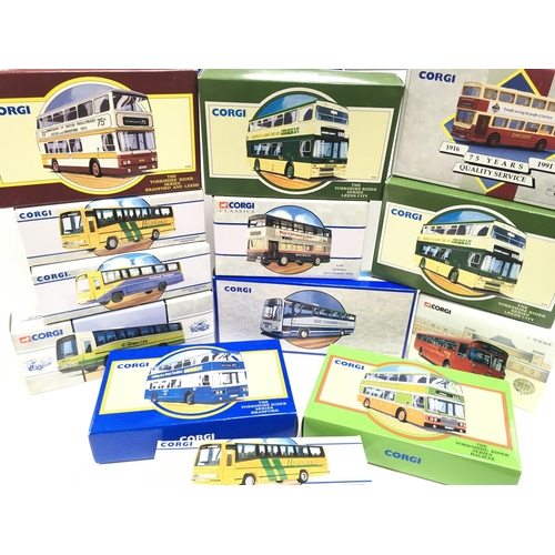 291 - A Collection of Boxed Corgi Classic Buses.