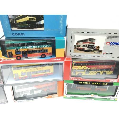 292 - A Collection of Boxed oriental Corgi Buses