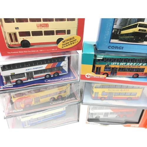 292 - A Collection of Boxed oriental Corgi Buses