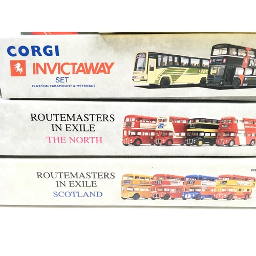 295 - A Collection of Corgi Bus Sets including Routemasters In Exile sets.