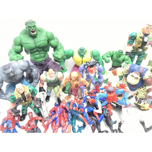 301 - A Collection of Loose Marvel and Small Soldiers Figures.