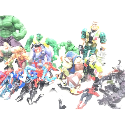 301 - A Collection of Loose Marvel and Small Soldiers Figures.