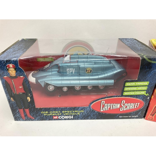 306 - A Boxed Captain Scarlet Spectrum Pursuit Vehicle #CC96301 and a Rhino #CC96302