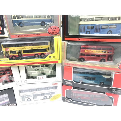 320 - A Box Containing Exclusive First Editions. Corgi Original Omnibus.and Model Bus Evolution.