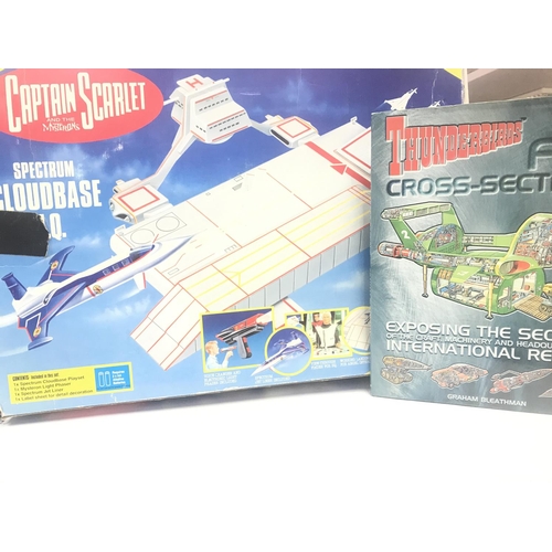 334 - A Boxed Star Trek U.S.S. Enterprise. A Captain Scarlet Cloudbase. And a collection of Thunderbirds I... 