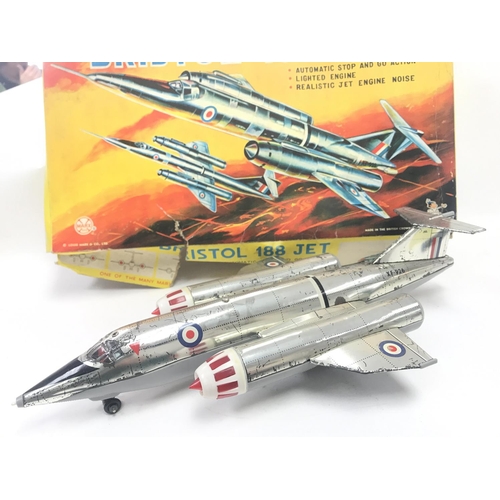 337 - A Boxed Marx Toys Bristol 188 Jet.