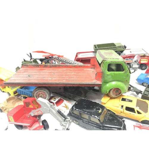 352 - A Box Containing a Collection of Playworn Diecast Including Matchbox. Corgi and Dinky.