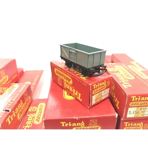 358 - A Collection of boxedTri-Ang 00 Gauge Track Coaches etc and 2 Locomotives.