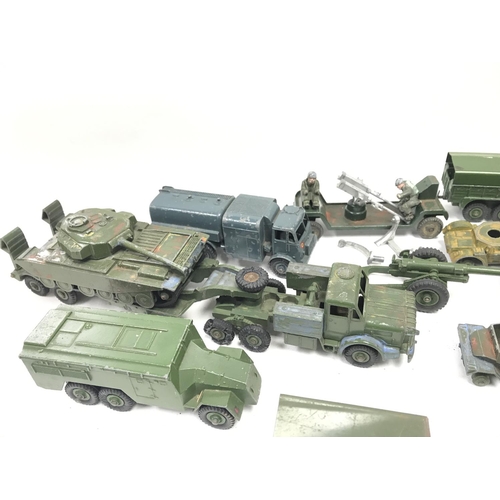 360 - A Collection of playworn Dinky Toys all Military.