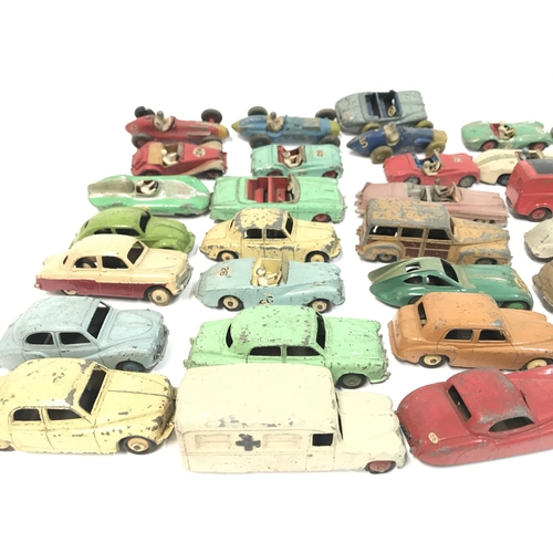 363 - A Box Containing a Collection of Playworn Dinky Vehicles.