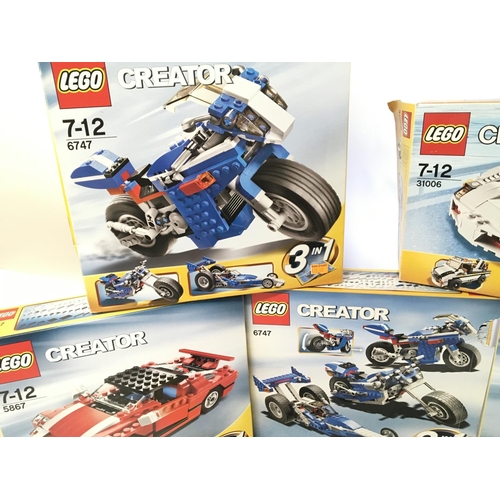 366 - 6 X Boxed Lego Creator Sets including # 6747. 5867. 6747. 32006. 5867 (5867 is sealed) boxes have be... 