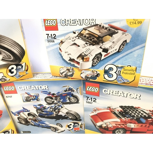 366 - 6 X Boxed Lego Creator Sets including # 6747. 5867. 6747. 32006. 5867 (5867 is sealed) boxes have be... 