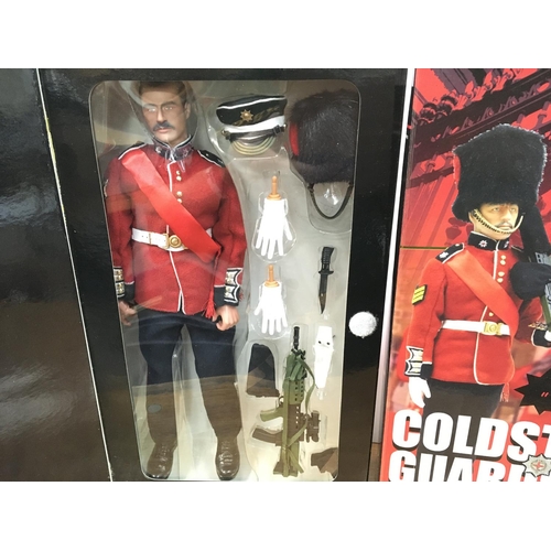 401 - 2 X Boxed Dragon Action Figures Coldstream Guards Sergeant Miles Gates(2)